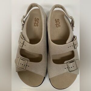 SAS Duo Bone Leather Sandals 8.5M Women’s Tripad Comfort Shoes Made in USA